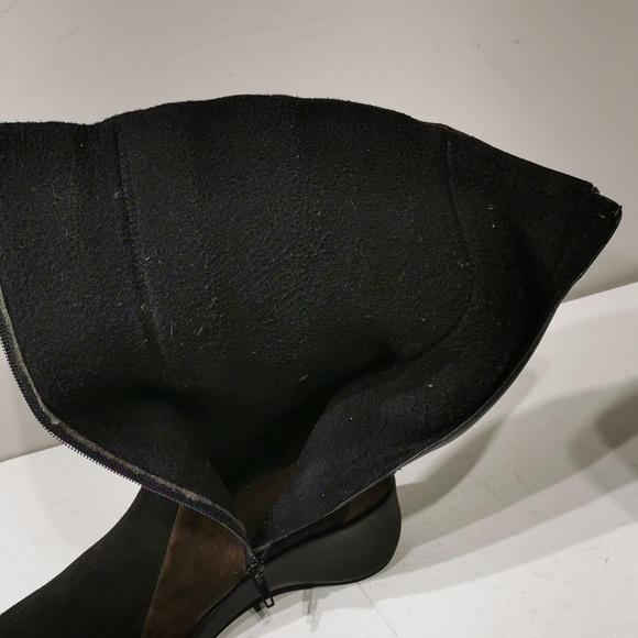 AQUATALIA Multicolor Suede Leather Knee High Stretch Boots - Picture 9 of 9